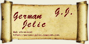 German Jelić vizit kartica